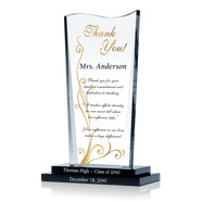 What words or phrases are suitable for an award plaque?