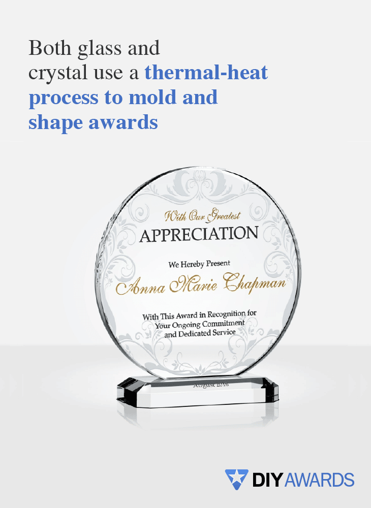thermal heat process for crystal and glass
