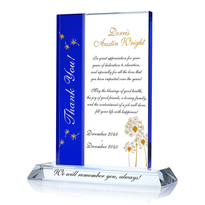 584 detail thank you teacher retirement plaque
