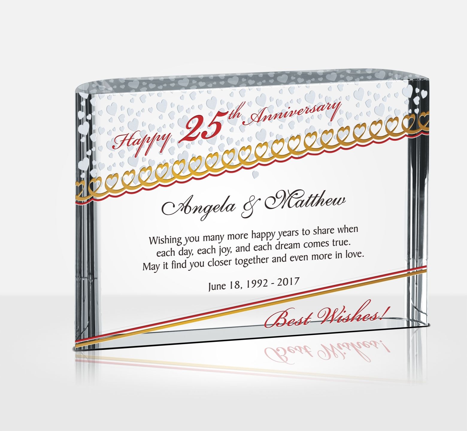 25th Silver  Wedding  Anniversary  Gifts DIY Awards