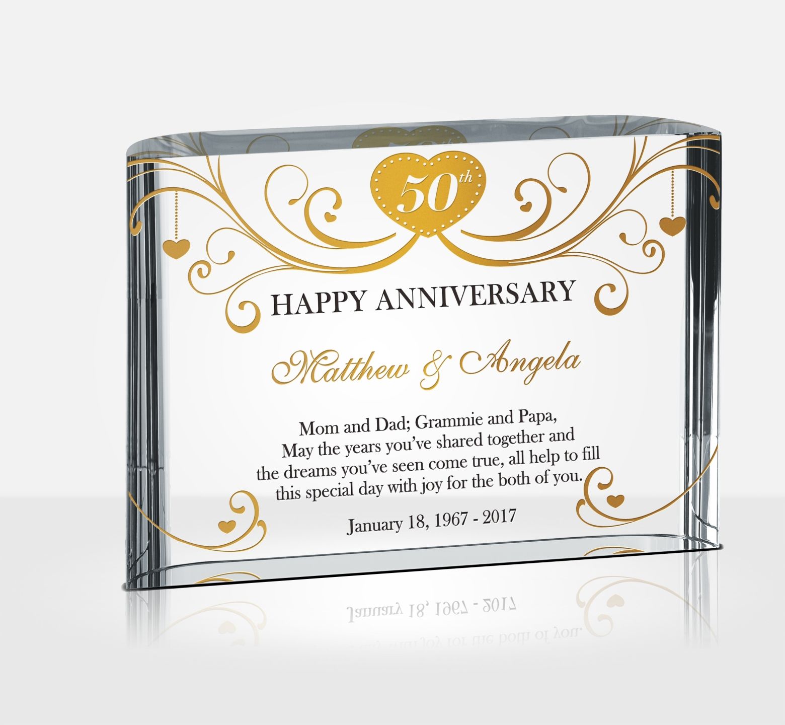 50th Golden Wedding Anniversary Gifts  DIY Awards