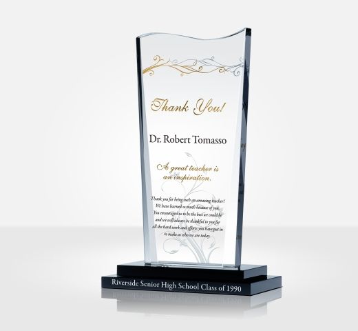"Thank You" Teacher Gift Plaque - DIY Awards