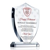 Deputy Fire Chief Retirement Gift Plaque - DIY Awards