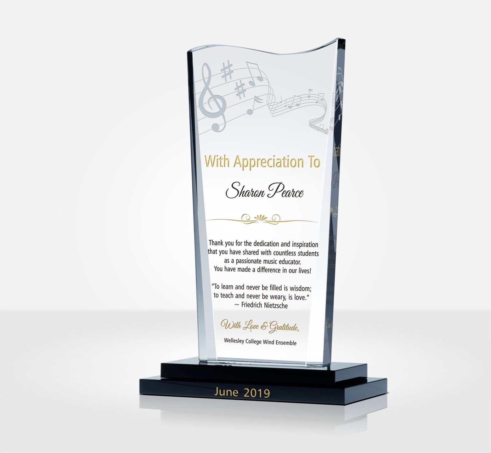 School Band Director/Conductor Gift Plaque DIY Awards