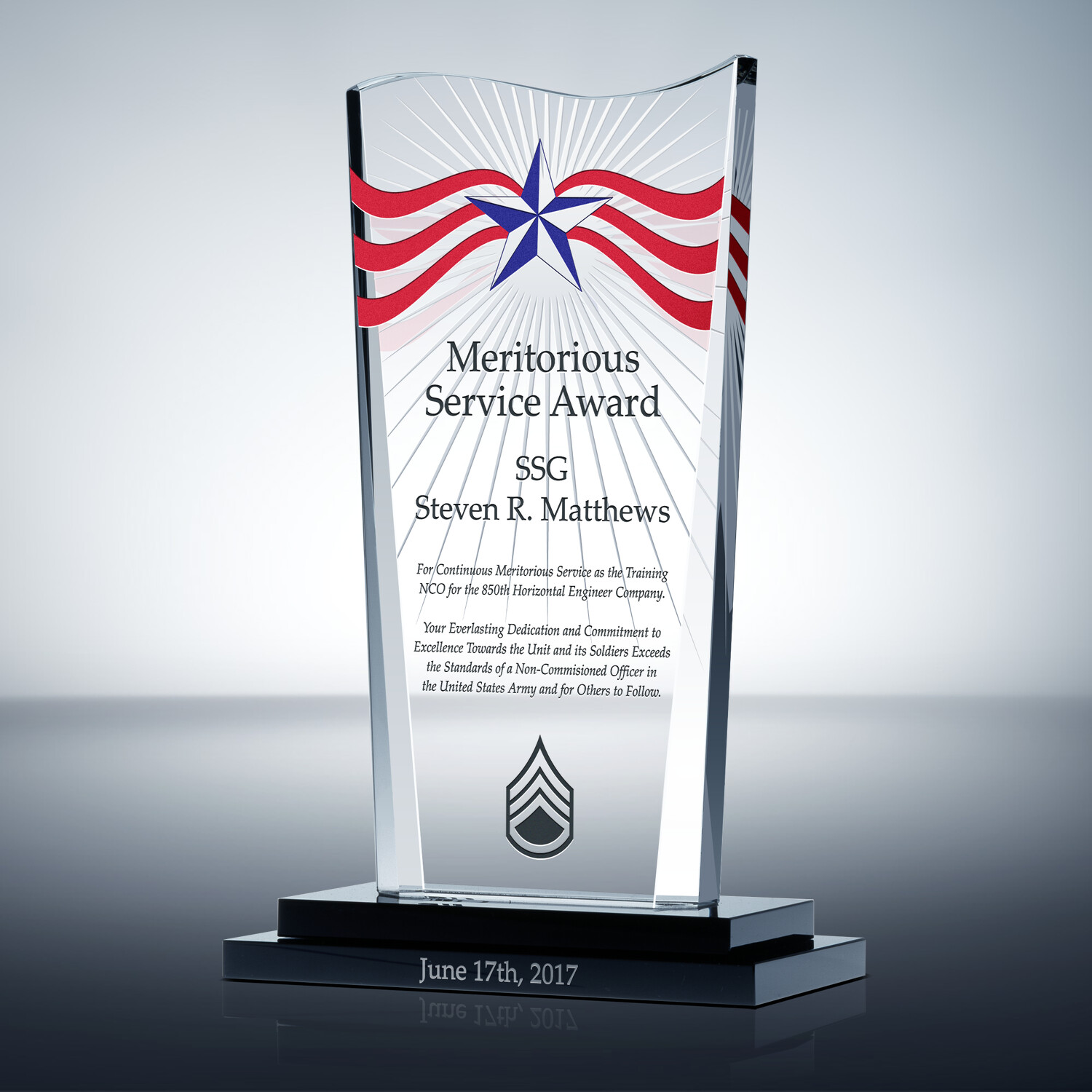 Meritorious Army Service Award (3243) Wording Ideas DIY Awards