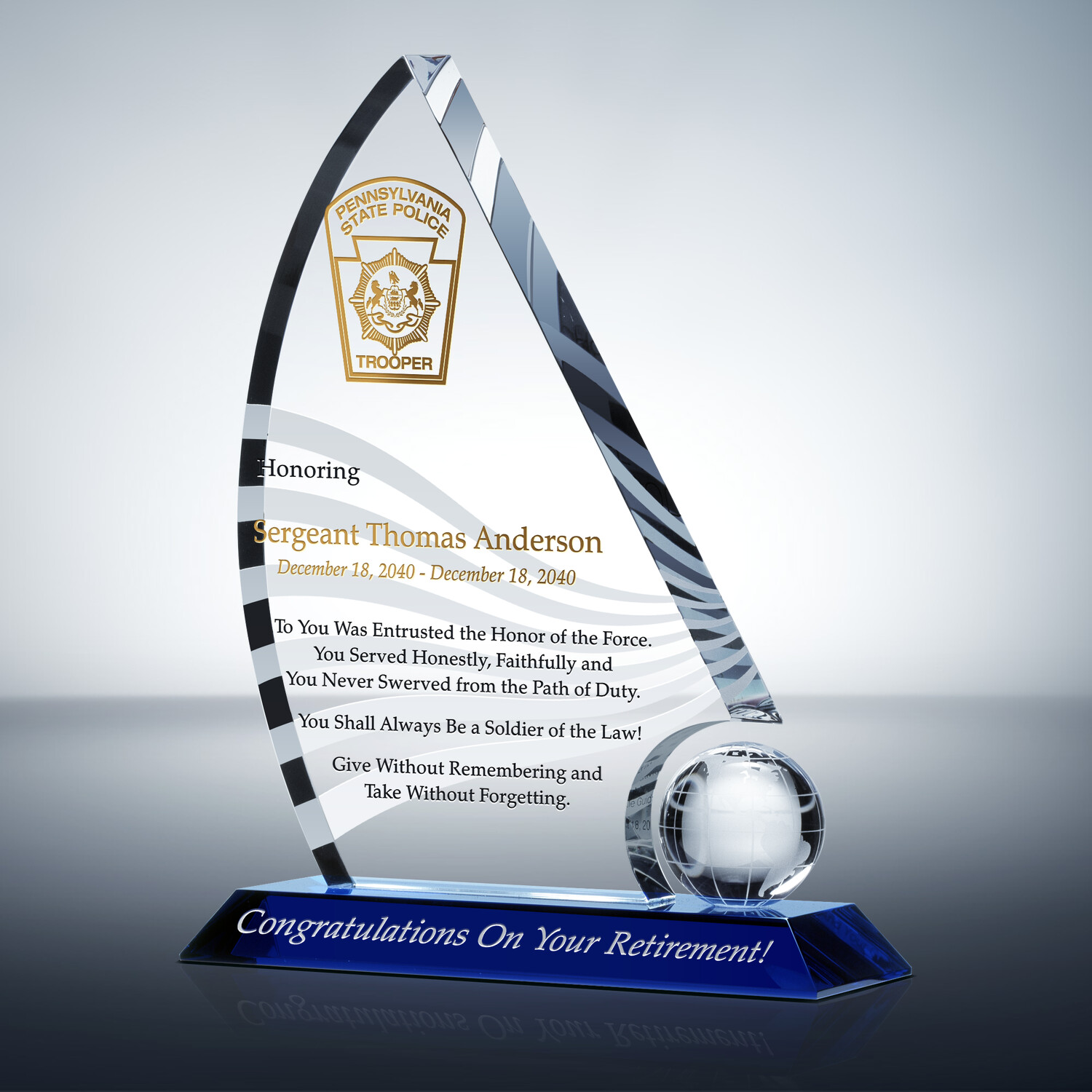 Police Retirement Quotes, Scriptures and Plaque Wording ... Police Retirement Quotes, Scriptures and Plaque Wording ...