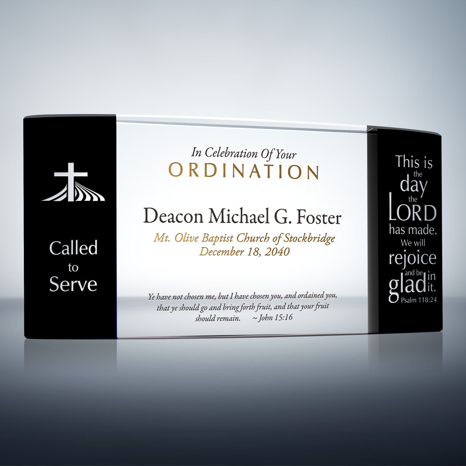 “Called to Serve” Ordination Gift (5232) Wording Ideas DIY Awards
