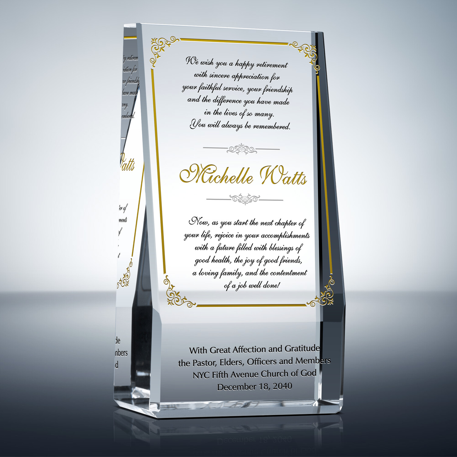 Happy Retirement Pastor! Sample Wordings (#562-1) | Wording Ideas - DIY