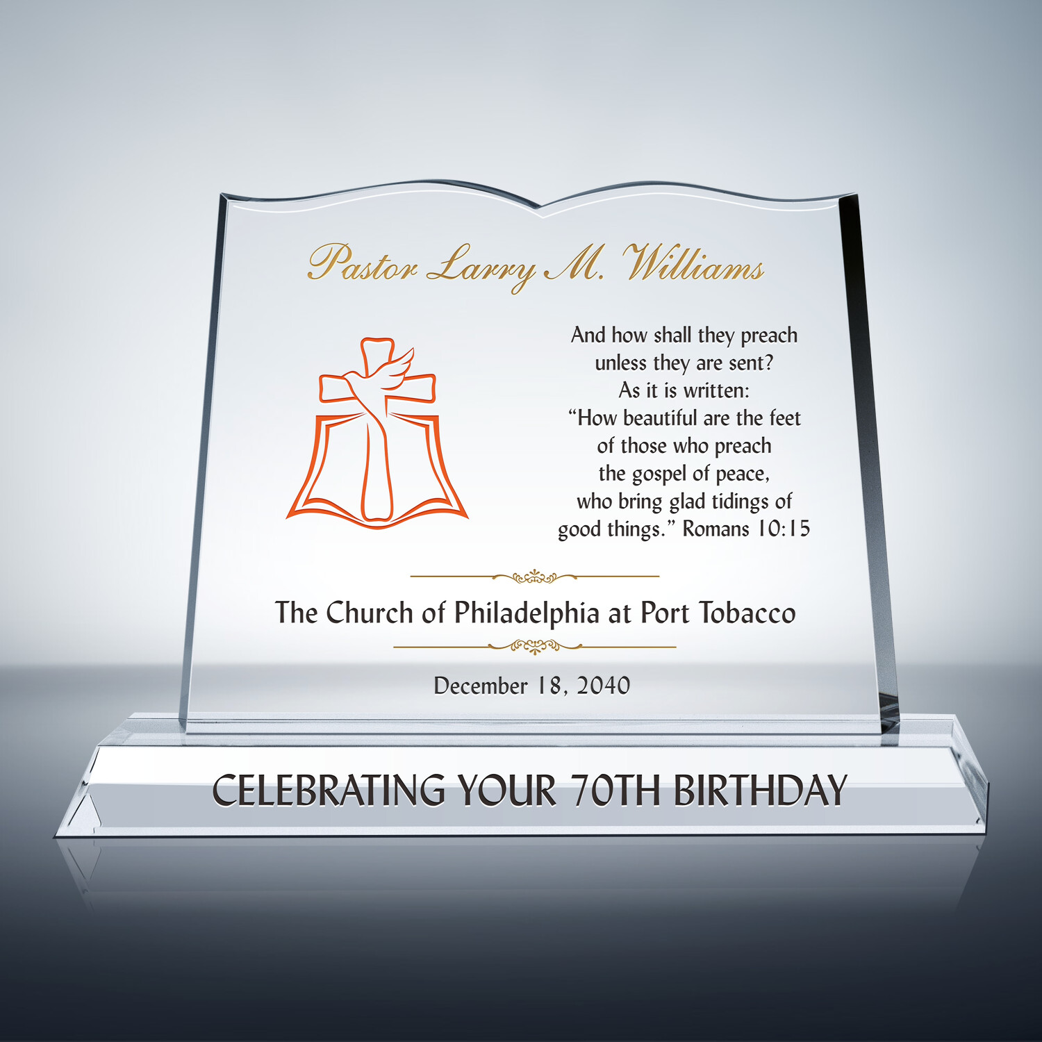 Pastor Birthday Gift Bible Verse (#611-3)  Wording Ideas 
