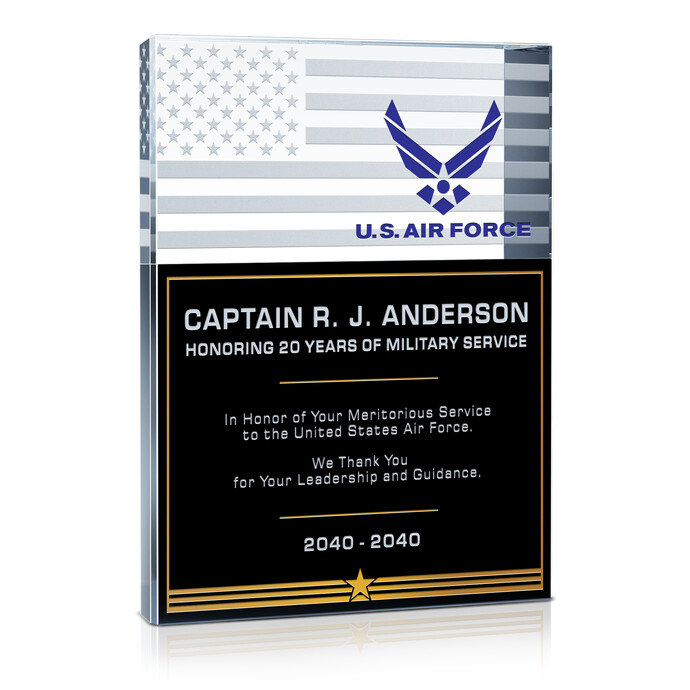 Unique Air Force Service Plaques and Thank You Quotes | DIY Awards
