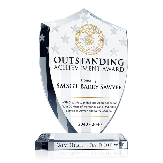 Personalized Crystal Circle Award Plaque for Appreciation, Retirement,  Recognition, Service, etc.