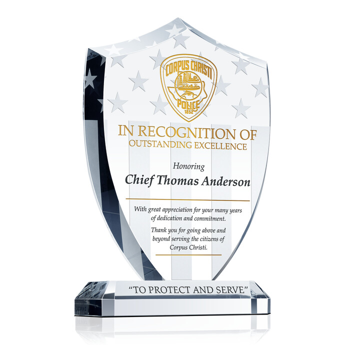 Unique Police Recognition Plaques and Sample Wordings DIY Awards