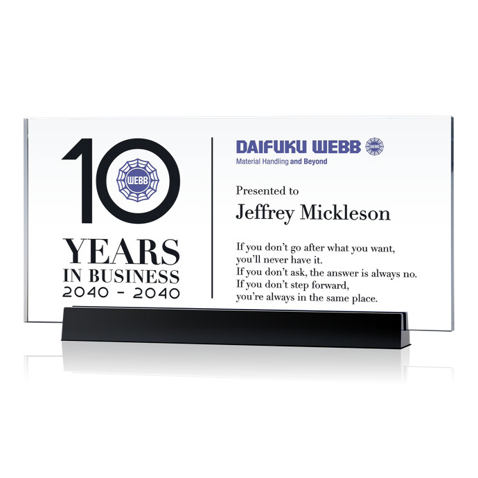 Years of Service Certificate Plaque DIY Awards