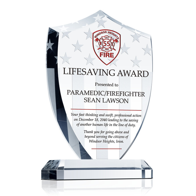 Firefighter Life Saving Valor Award | DIY Awards