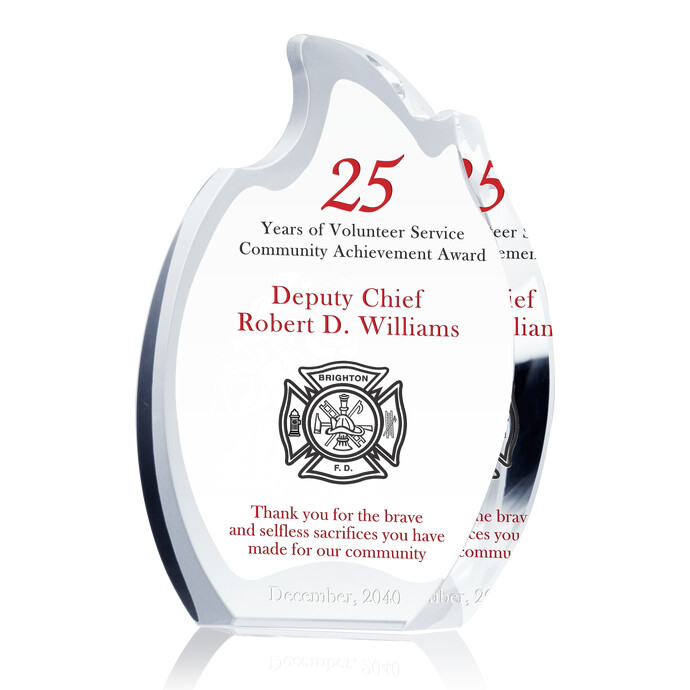 Firefighter Achievement Award Plaque | DIY Awards