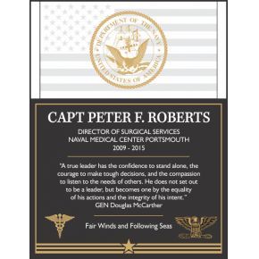 Unique Navy Service Plaques and Thank You Quotes - DIY Awards