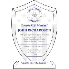 Law Enforcement Shield Plaque - DIY Awards