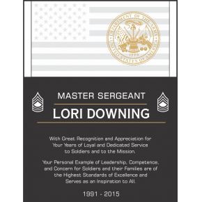 Unique Army Service Plaques and Thank You Quotes - DIY Awards