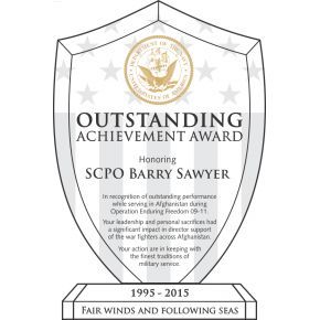 Shield Recognition Plaques for Navy Service | DIY Awards