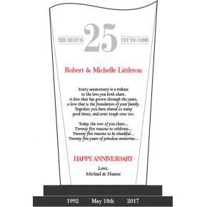 Silver (25th) Wedding Anniversary Gifts | DIY Awards